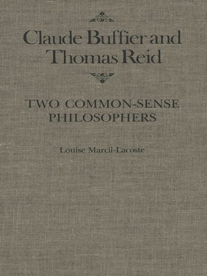 cover image of Claude Buffier and Thomas Reid